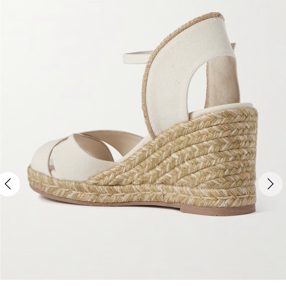 Stuart Weitzman Cream Wedge Sandals - never worn - Picture 3 of 7